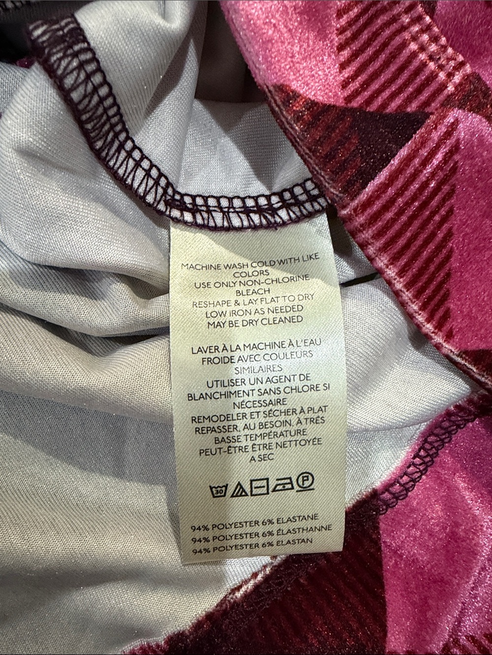 Anthropology Maeve Pink Plaid Velvet Peplum Long-Sleeve Top - Picture 5 of 6